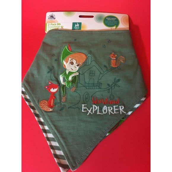 Disney Store Peter Pan Bib Set for Baby - Picture 6 of 8